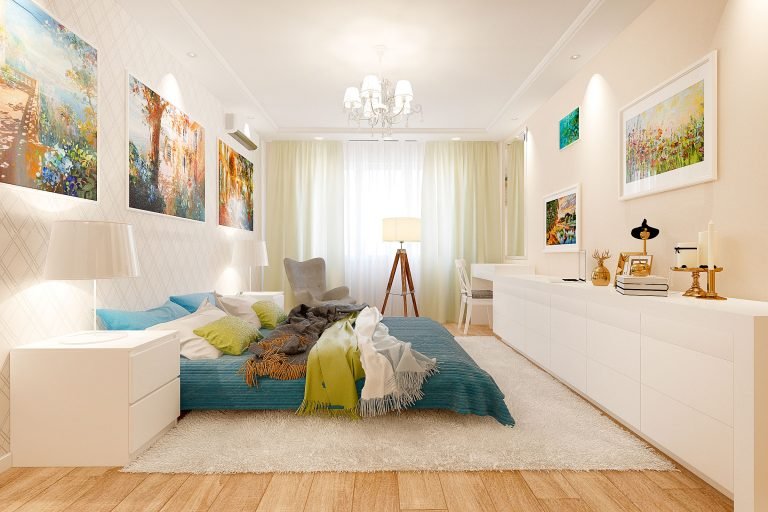 дизайн интерьера спальни в скандинавском стиле, Гомель 2018, фото №4