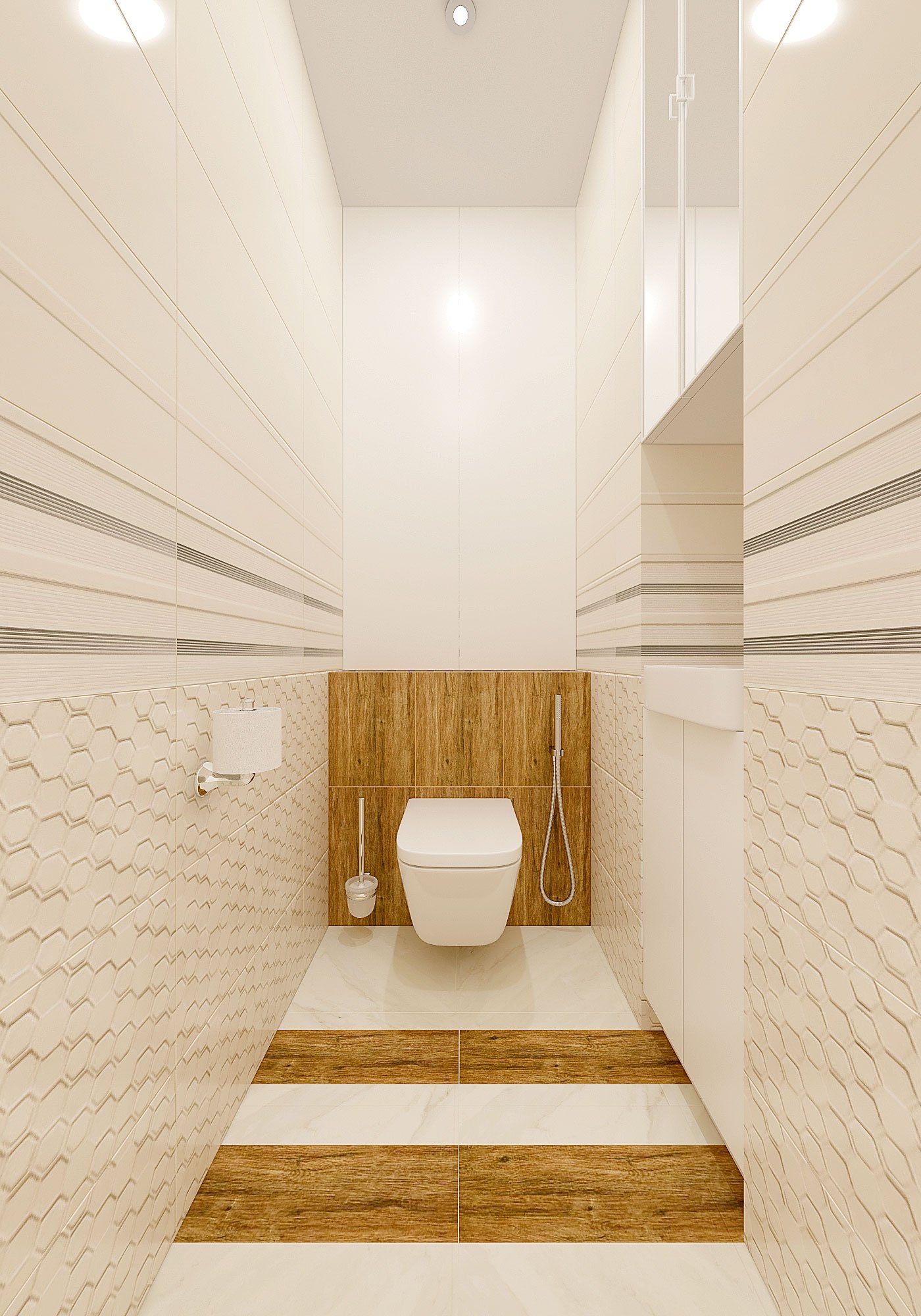 дизайн интерьера туалета в современном стиле, Гомель 2018, фото №4