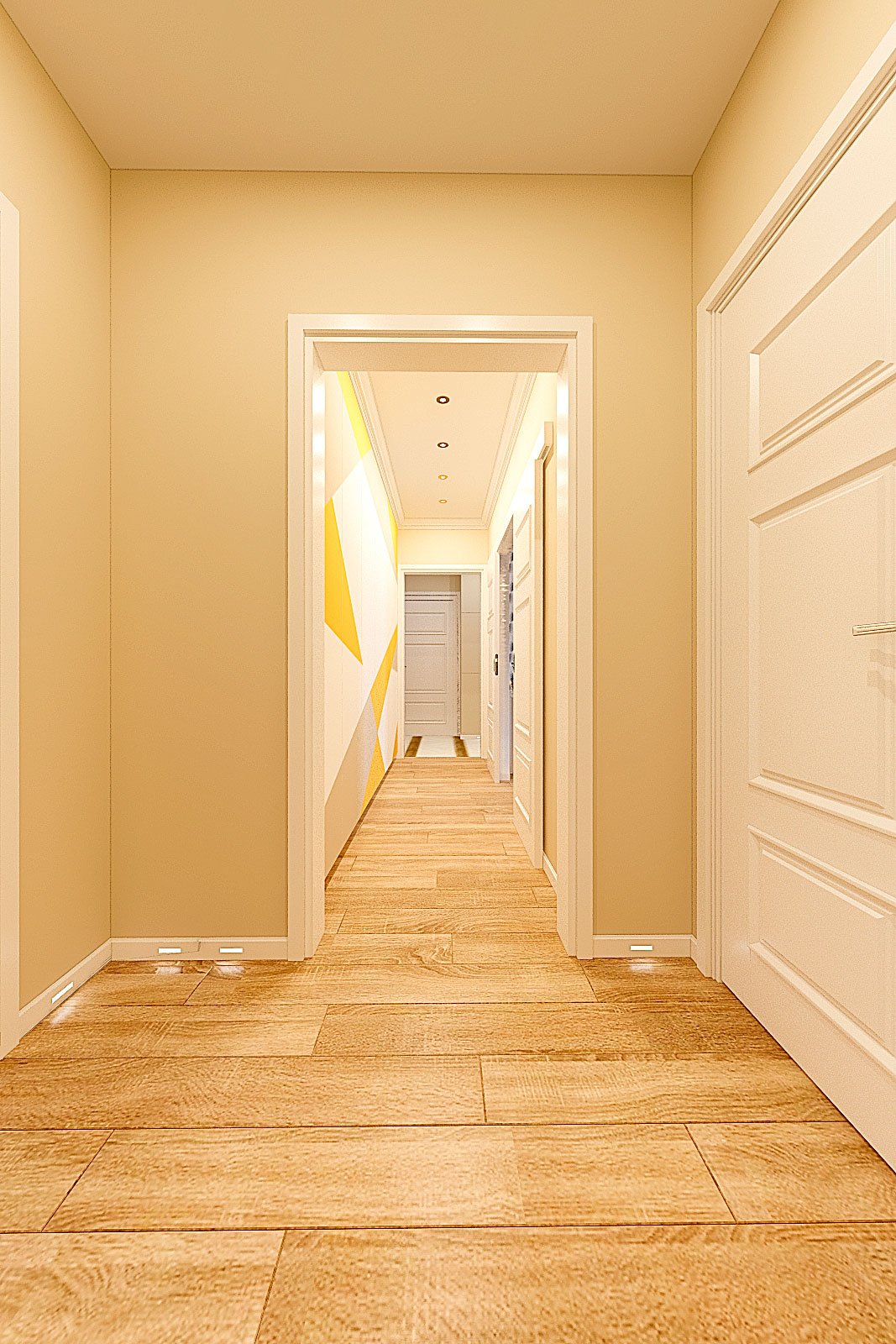 дизайн интерьера коридора в современном стиле, Гомель 2018, фото №2